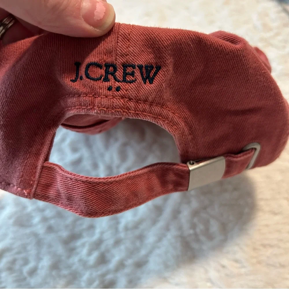 NWT J. Crew Rust Embroidered Sailboat Cap Baseball Cap Summer Vacation One Size